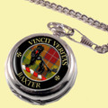 Baxter Clan Crest Round Shaped Chrome Plated Pocket Watch