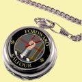 Balfour Clan Crest Round Shaped Chrome Plated Pocket Watch