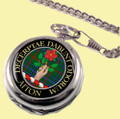 Aiton Clan Crest Round Shaped Chrome Plated Pocket Watch