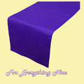 Deep Purple Polyester Wedding Table Runners Decorations x 25 For Hire