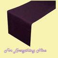 Eggplant Polyester Wedding Table Runners Decorations x 5 For Hire