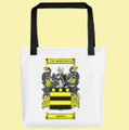 Your Coat of Arms Surname Double Sided Polyester Custom Tote Bag