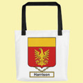 Your English Coat of Arms Surname Double Sided Polyester Custom Tote Bag