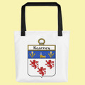 Your Irish Coat of Arms Surname Double Sided Polyester Custom Tote Bag