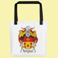 Your Spanish Coat of Arms Surname Double Sided Polyester Custom Tote Bag