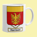 Your English Coat of Arms Surname Double Sided Ceramic Mugs Set of 2