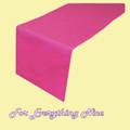 Fuchsia Pink Polyester Wedding Table Runners Decorations x 25 For Hire
