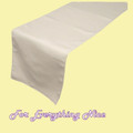 Ivory Polyester Wedding Table Runners Decorations x 5 For Hire