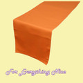 Orange Polyester Wedding Table Runners Decorations x 10 For Hire