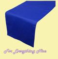 Royal Blue Polyester Wedding Table Runners Decorations x 10 For Hire