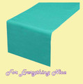 Turquoise Polyester Wedding Table Runners Decorations x 5 For Hire