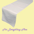 White Polyester Wedding Table Runners Decorations x 5 For Hire