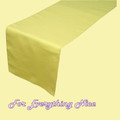 Yellow Polyester Wedding Table Runners Decorations x 10 For Hire