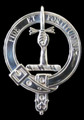 Shaw Clan Badge Polished Sterling Silver Shaw Clan Crest