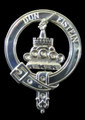 Morrison Clan Badge Polished Sterling Silver Morrison Clan Crest