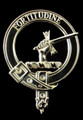 MacRae Clan Badge Polished Sterling Silver MacRae Clan Crest