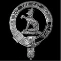 MacPherson Clan Badge Polished Sterling Silver MacPherson Clan Crest