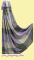 Celtic Thistle Lilac Chenille Wool Jacquard Blanket Throw