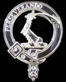 MacKellar Clan Badge Polished Sterling Silver MacKellar Clan Crest