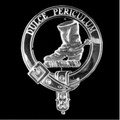 MacAulay Clan Badge Polished Sterling Silver MacAulay Clan Crest