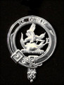 Graham Clan Badge Polished Sterling Silver Graham Clan Crest
