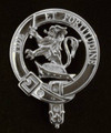 Farquharson Clan Badge Polished Sterling Silver Farquharson Clan Crest