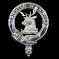 Davidson Clan Badge Polished Sterling Silver Davidson Clan Crest