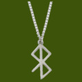 Peace And Happiness Runic Symbol Themed Pewter Pendant