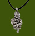 Norseman Thor Viking Themed Pewter Leather Cord Pendant