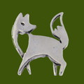 Lowarn Fox Animal Themed Stylish Pewter Brooch