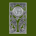 Vine Celtic Knotwork Rectangular Antiqued Stylish Pewter Clock