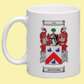 Abercrombie Coat of Arms Surname Double Sided Ceramic Mugs Set of 2