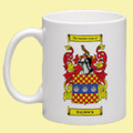 Baldock Coat of Arms Surname Double Sided Ceramic Mugs Set of 2