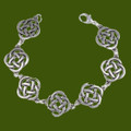 Celtic Infinity Knotwork Design Link Medium Stylish Pewter Bracelet