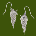 Unicorn Mystical Creature Themed Drop Sheppard Hook Stylish Pewter Earrings