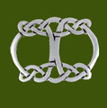 Celtic Open Initial Knotwork Stylish Pewter Scarf Slide