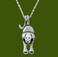 Puppy Dog Hanging Tail Animal Themed Stylish Pewter Pendant
