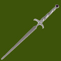 Excalibur Sword Amethyst Crystal Stylish Pewter Letter Opener