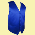 Royal Blue Formal Groomsmen Groom Wedding Vest Mens Waistcoat 