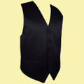Black Formal Groomsmen Groom Wedding Vest Mens Waistcoat 