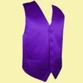 Cadbury Purple Formal Groomsmen Groom Wedding Vest Mens Waistcoat 