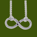 Infinity Knot Polished Stylish Pewter Pendant