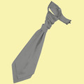 Platinum Grey Boys Plain Satin Pre-tied Ruche Wedding Cravat Necktie 