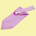 Lilac Mens Plain Satin Self-Tie Wedding Cravat Necktie 