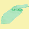 Mint Green Mens Plain Satin Self-Tie Wedding Cravat Necktie 