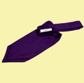 Purple Mens Plain Satin Self-Tie Wedding Cravat Necktie 