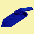 Royal Blue Mens Plain Satin Self-Tie Wedding Cravat Necktie 