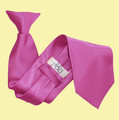 Mulberry Mens Plain Satin Clip-on Tie Wedding Necktie Set Of Five