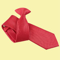 Scarlet Red Mens Solid Check Microfibre Slim Clip-on Tie Wedding Necktie