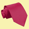 Crimson Red Mens Plain Satin Straight Tie Wedding Necktie